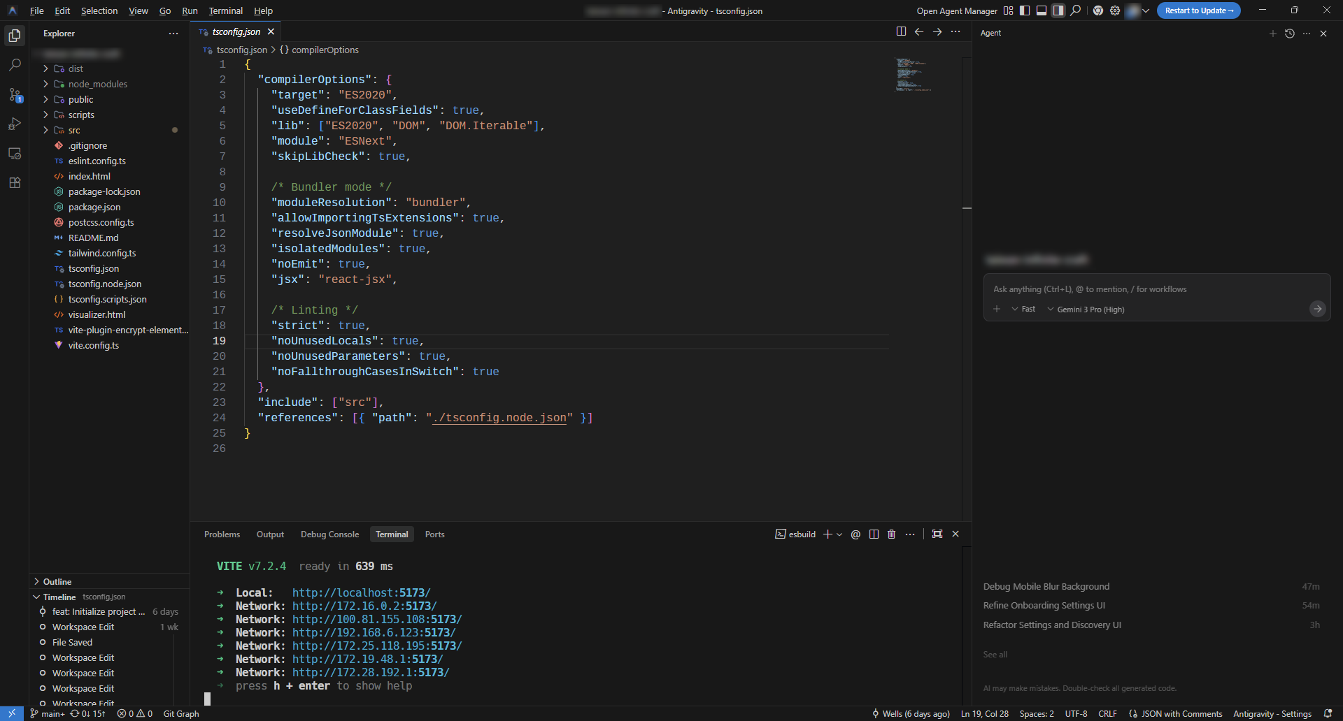 Google Antigravity Main Interface